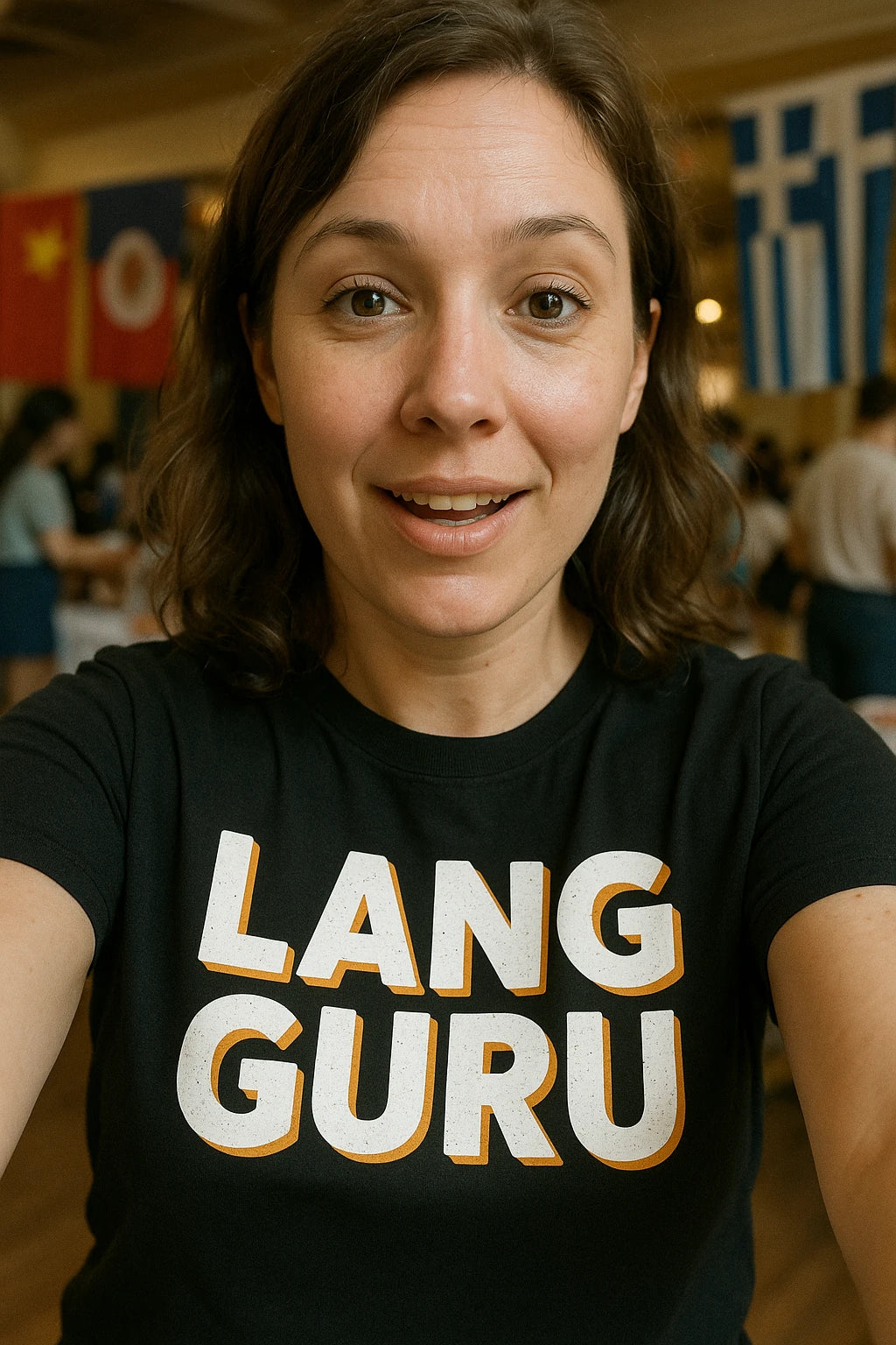 "Lang Guru" translator t shirt - product photo 7