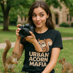 "Urban Acorn Mafia" t shirt squirrel - product photo 9