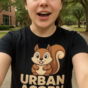 "Urban Acorn Mafia" t shirt squirrel - product photo 7