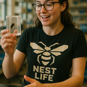 "Nest Life" black hornets tee shirts - a birthday gift for hornet lover