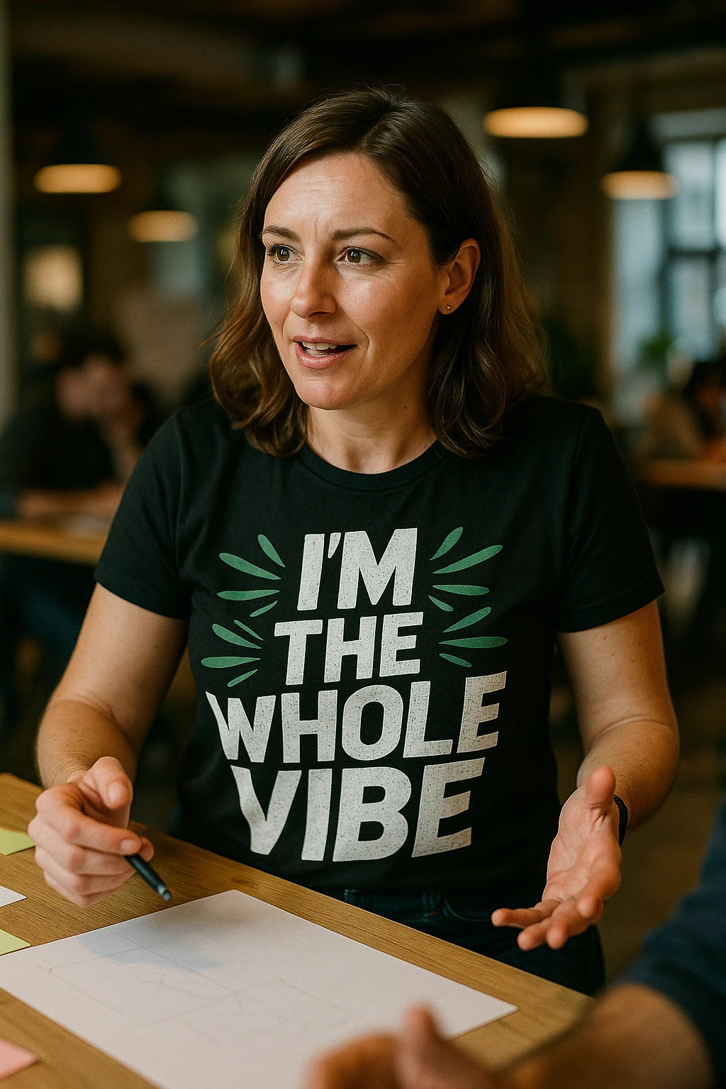 "Im the Whole Vibe" black growth mindset t shirt - a birthday gift for growth mindset lover