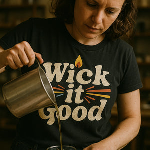 "Wick It Good" black soy candle making set - also a luxury candle making kit for beginners