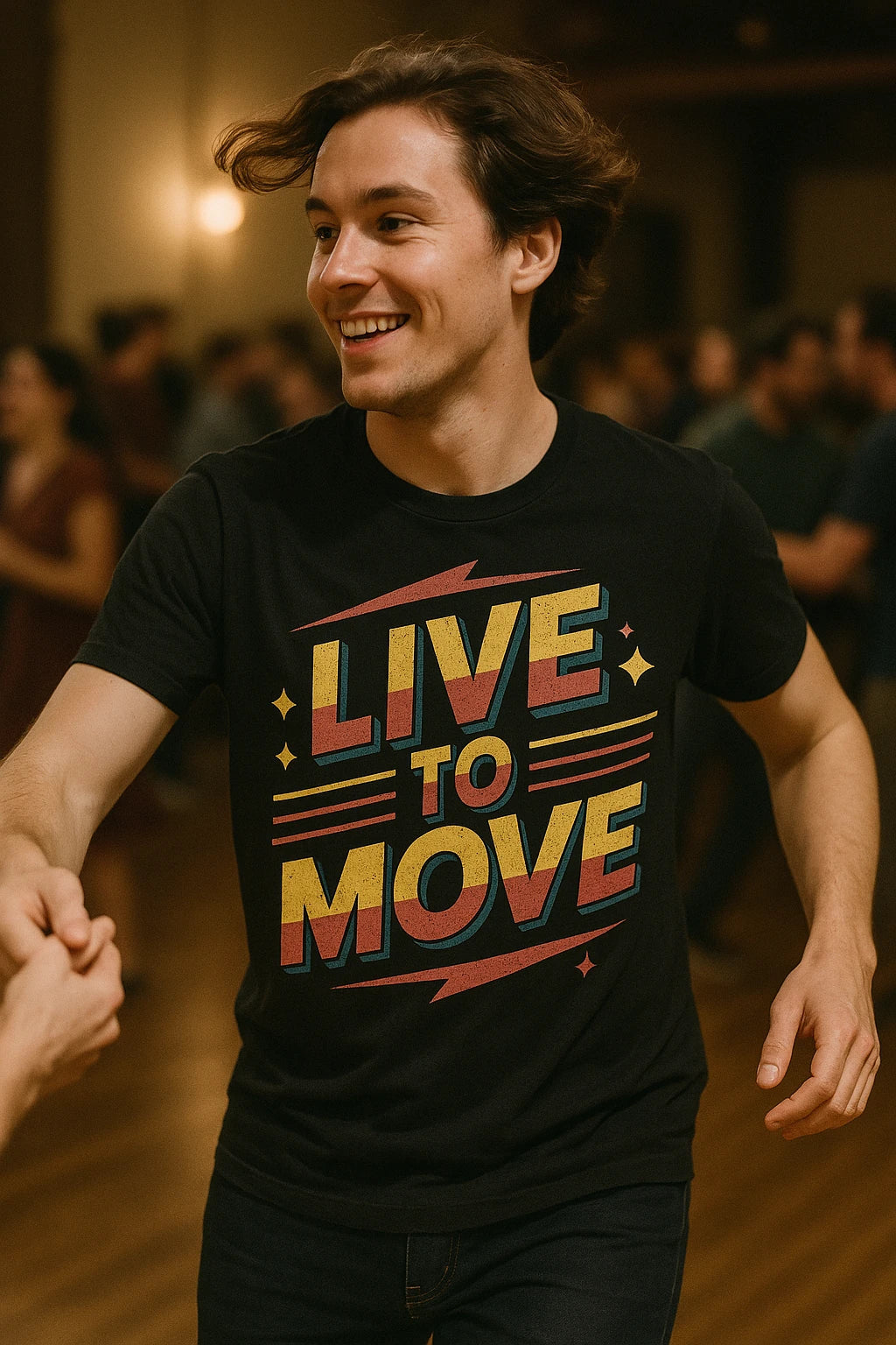 "Live To Move" dancing t shirt - product photo 6