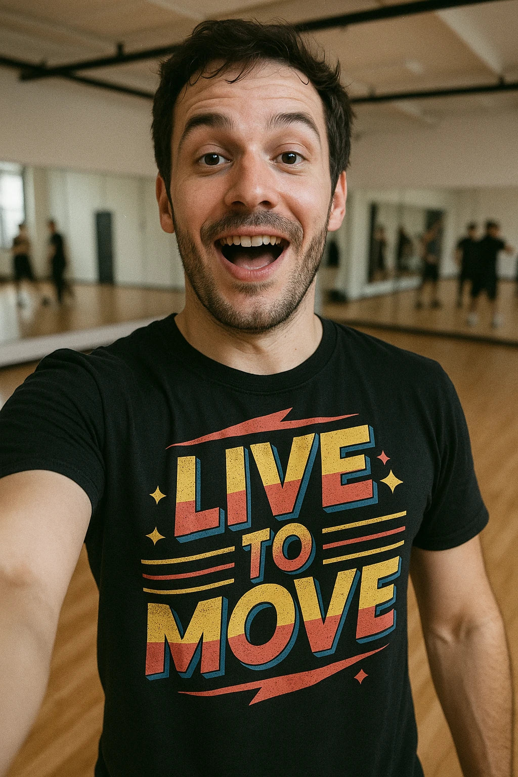 "Live To Move" dancing t shirt - product photo 7