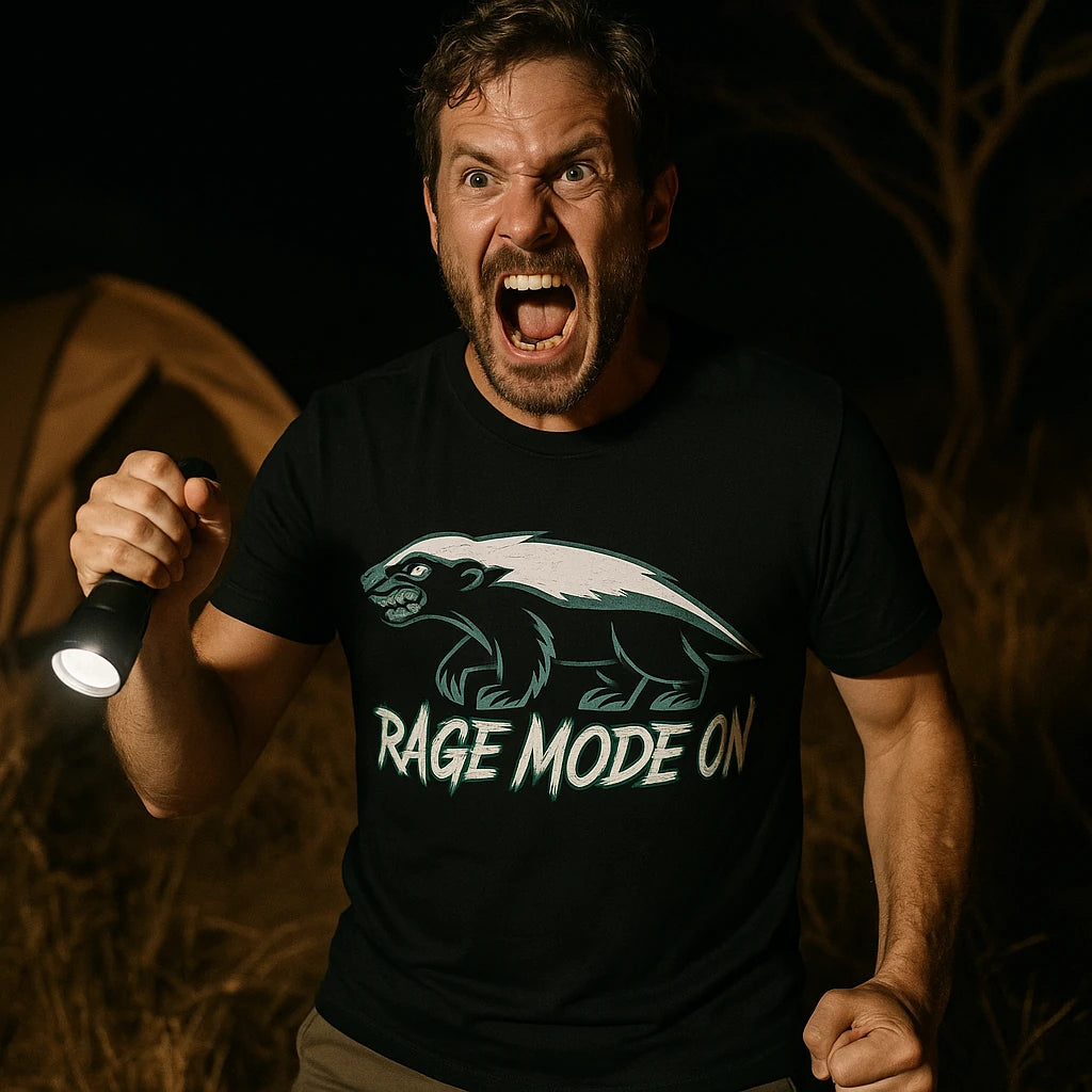 "Rage Mode On" honey badger t shirt - product photo 8