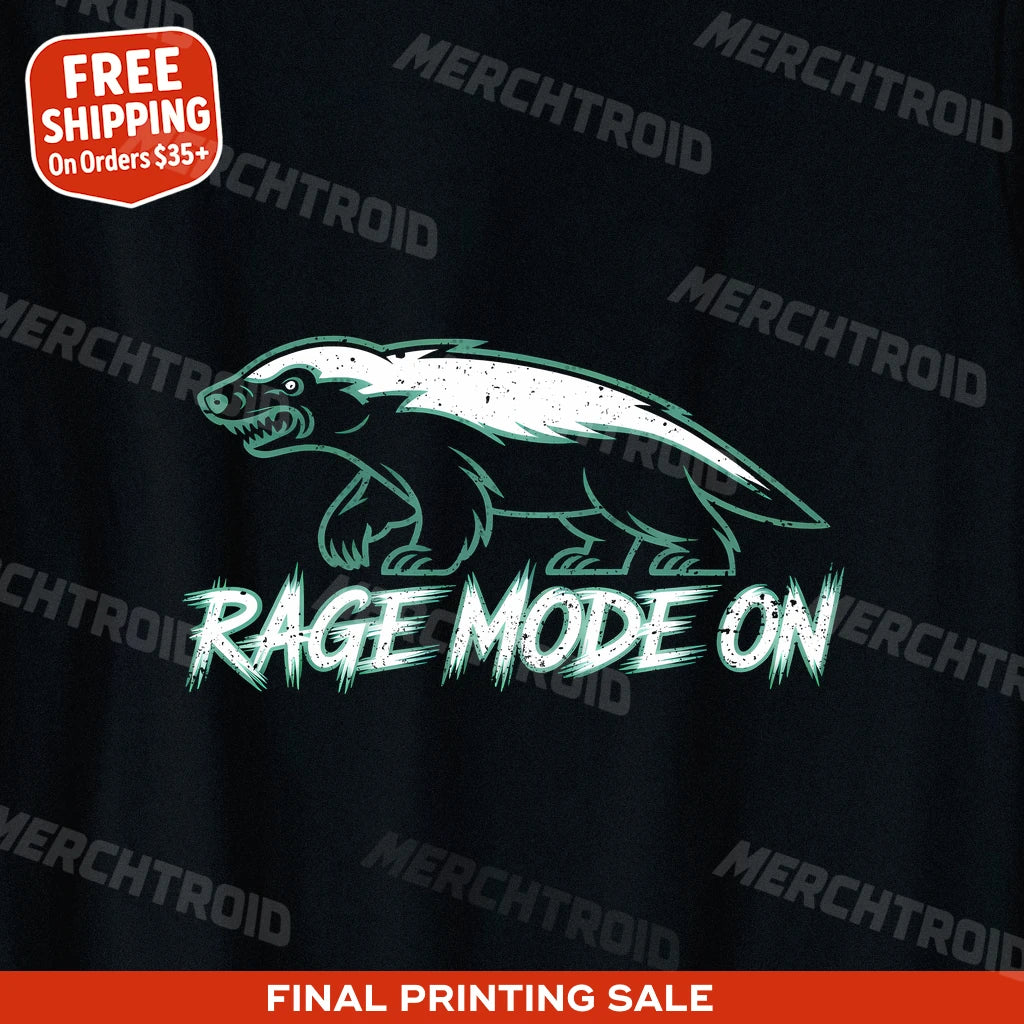 "Rage Mode On" honey badger t shirt - product photo 9