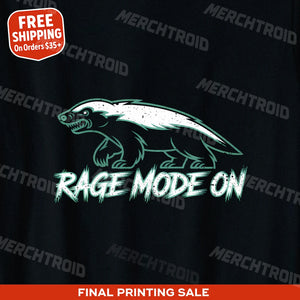 "Rage Mode On" honey badger t shirt - product photo 9