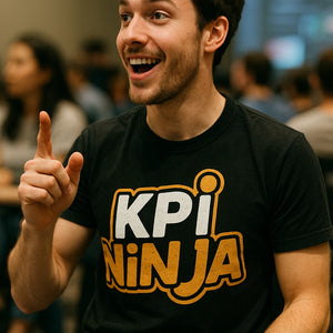 "Kpi Ninja" black marketing manager shirts - also a secret santa gift for marketing manager