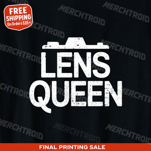 "Lens Queen" photographers t shirt - product photo 9
