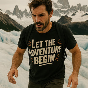 "Let the Adventure Begin" adventure travel shirts - product photo 8