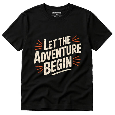 Adventure Travel Shirts - "Let the Adventure Begin" Graphic Tee