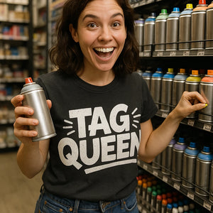 "Tag Queen" street art t shirt - product photo 8