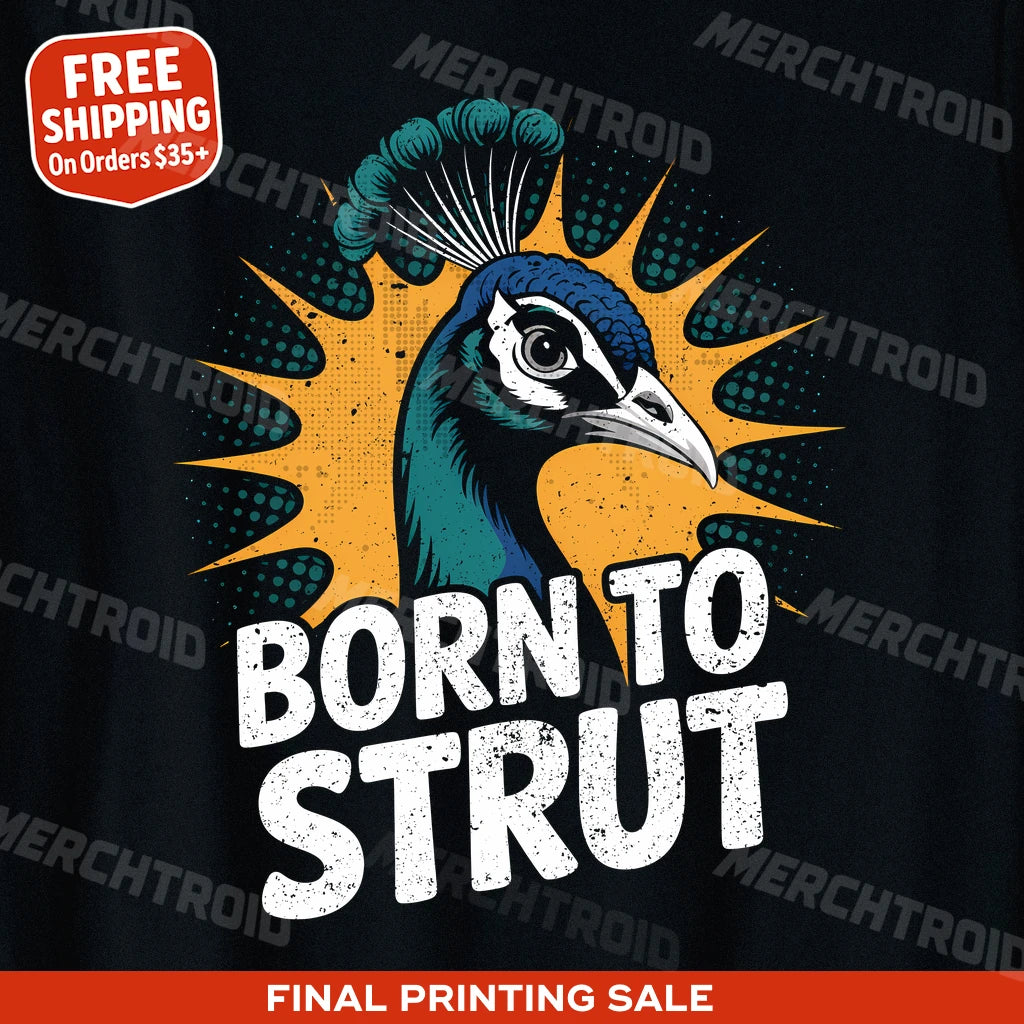 "Born To Strut" peacock shirts - product photo 10