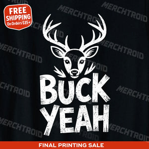 "Buck Yeah" deer tee shirts - product photo 10