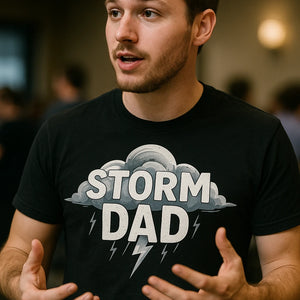 "Storm Dad" black storms shirts - a birthday gift for storms lover