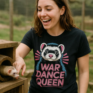 "War Dance Queen" ferret t shirt - product photo 8