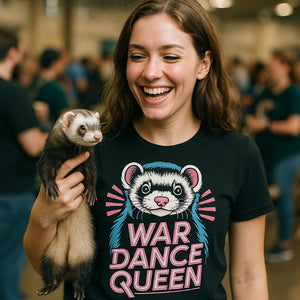 "War Dance Queen" ferret t shirt - product photo 9
