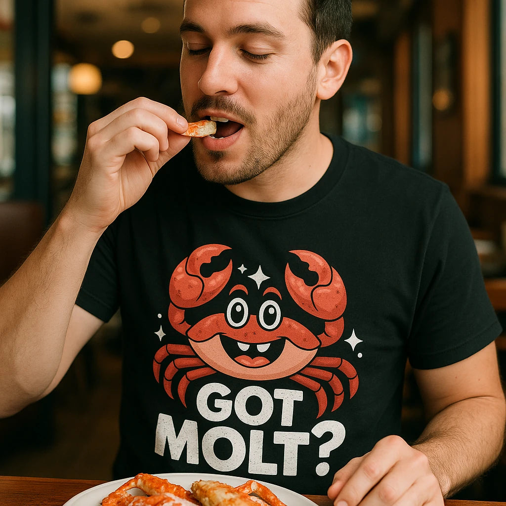 "Got Molt?" crab t shirt - product photo 8