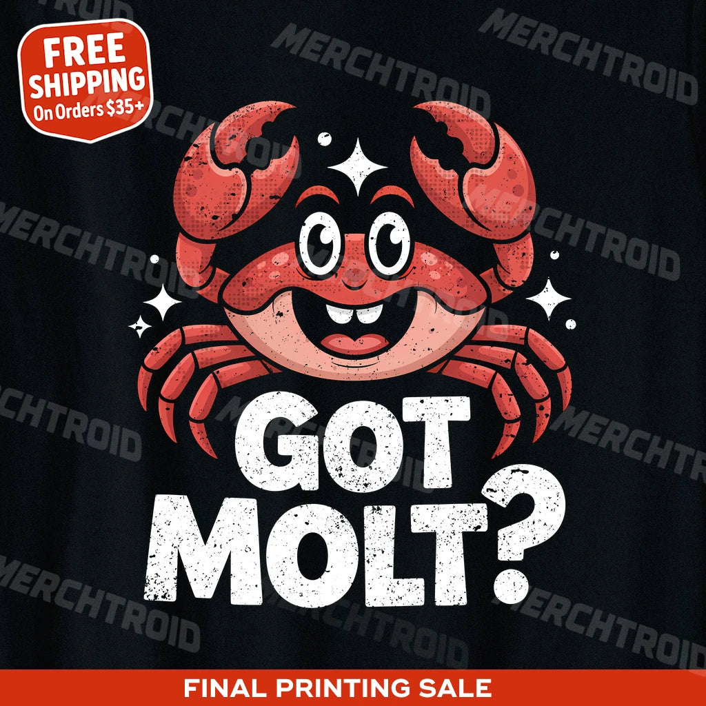 "Got Molt?" crab t shirt - product photo 10