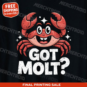"Got Molt?" crab t shirt - product photo 10