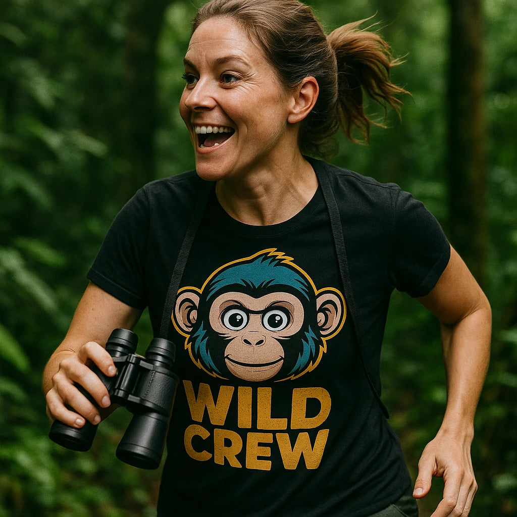 "Wild Crew" not my monkey not my circus t shirt - product photo 8