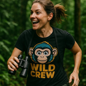 "Wild Crew" not my monkey not my circus t shirt - product photo 8
