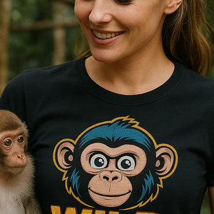 "Wild Crew" not my monkey not my circus t shirt - product photo 9