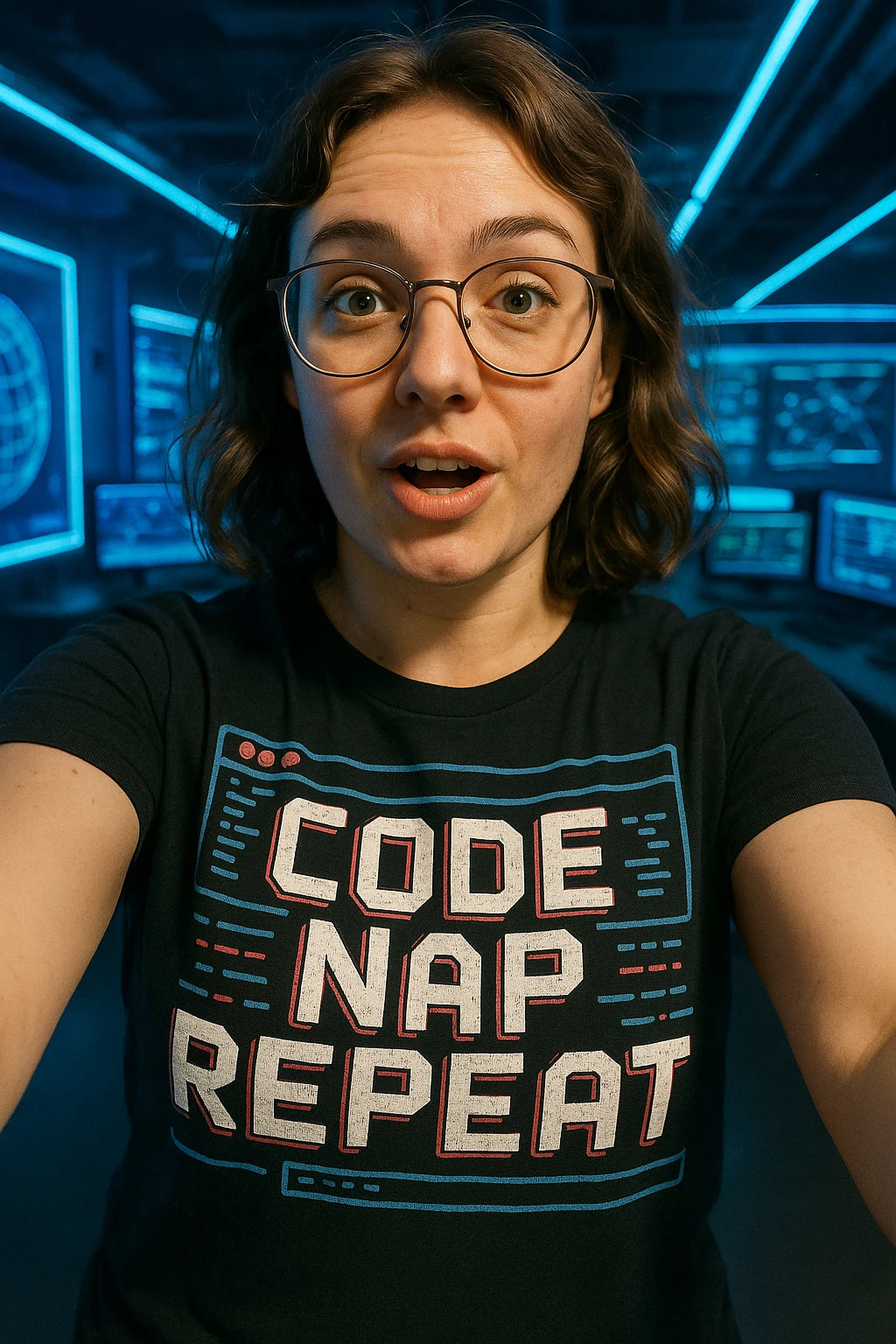 "Code Nap Repeat" black programming t shirt - also a gift ideas for a programmer