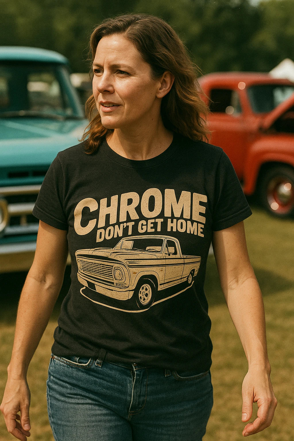 "Chrome Dont Get Home" trucks t shirt - product photo 6