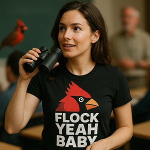"Flock Yeah Baby" cardinal t shirt - product photo 9