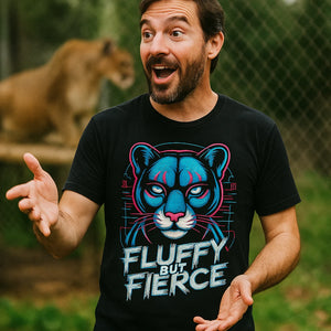 "Fluffy But Fierce" cougar t shirt designs - product photo 8