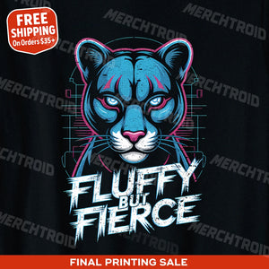 "Fluffy But Fierce" cougar t shirt designs - product photo 9