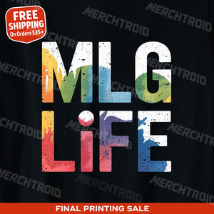 "Mlg Life" esports t shirt design - product photo 9
