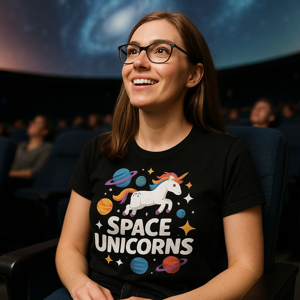 "Space Unicorns" space exploration t shirt - product photo 9