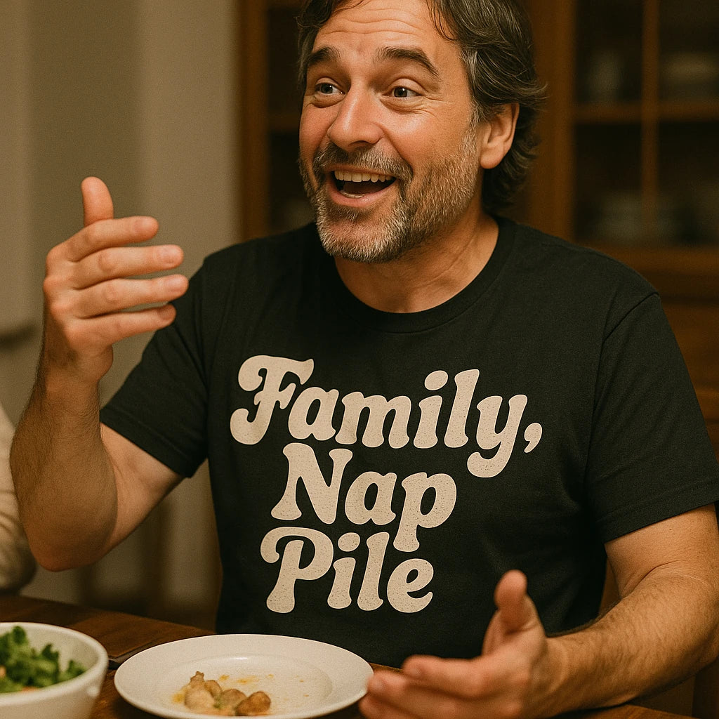 "Family Nap Pile" family life t shirt - product photo 8