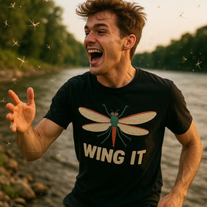 "Wing It" mayfly t shirt - product photo 8
