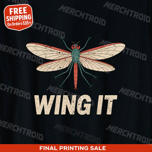 "Wing It" mayfly t shirt - product photo 10