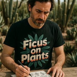 "Ficus on Plants" botany t shirt - product photo 8