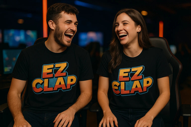 Person wearing the black esports gaming t shirt graphic tee - 