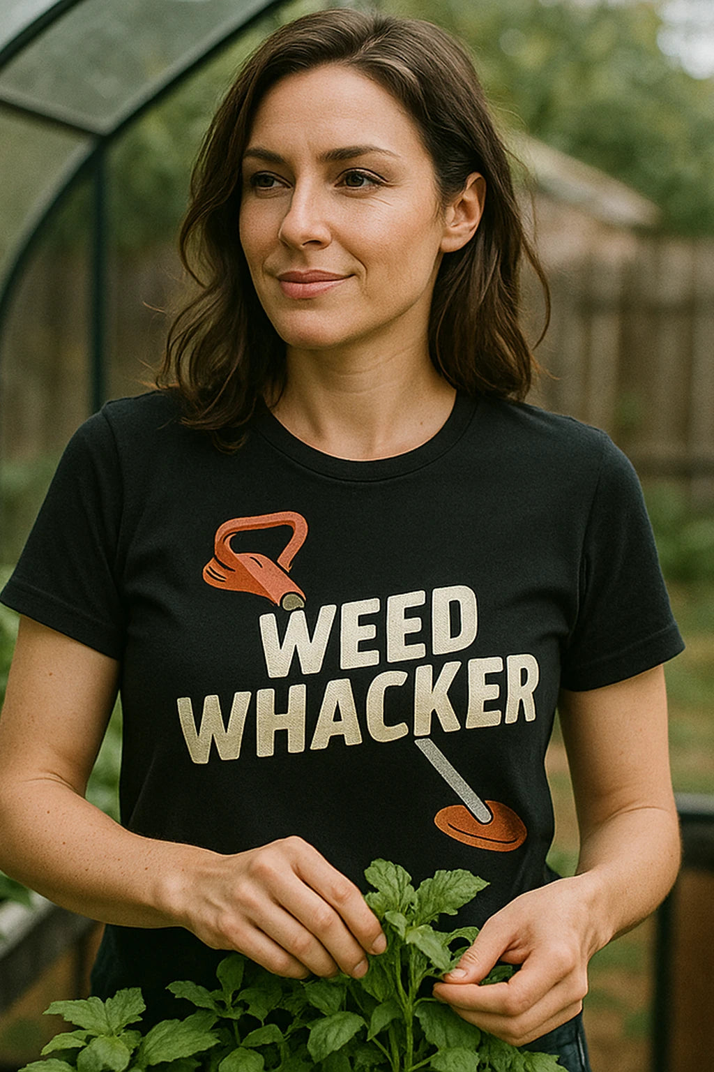 "Weed Whacker" black gardening tshirts - also one of the gifts for someone who likes to garden