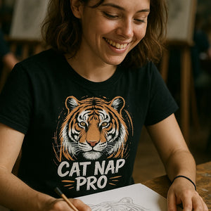"Cat Nap Pro" tiger t shirt - product photo 6