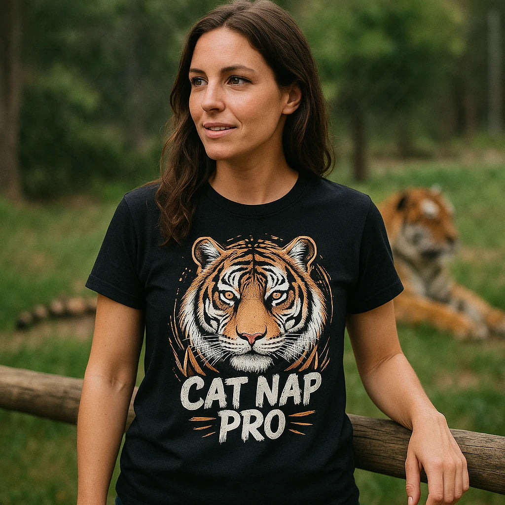 "Cat Nap Pro" tiger t shirt - product photo 9