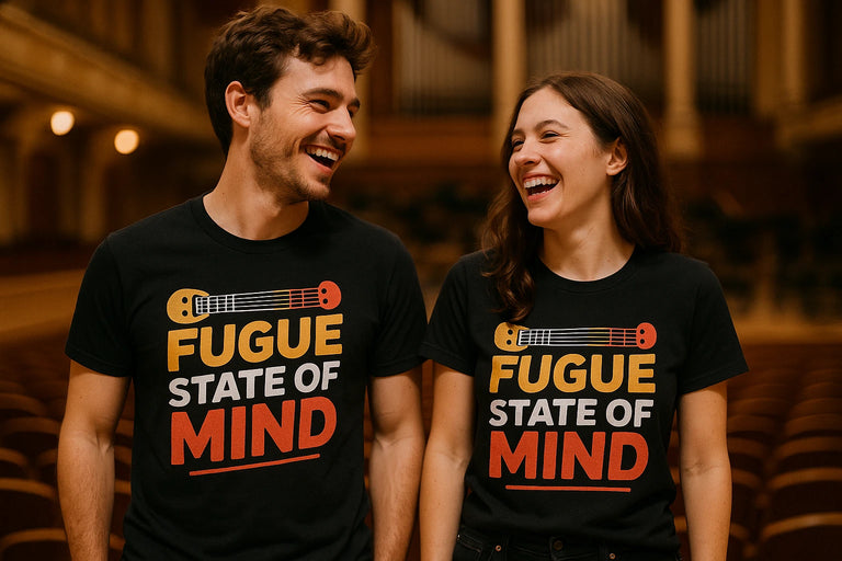 Person wearing the black classical music t shirt graphic tee - 