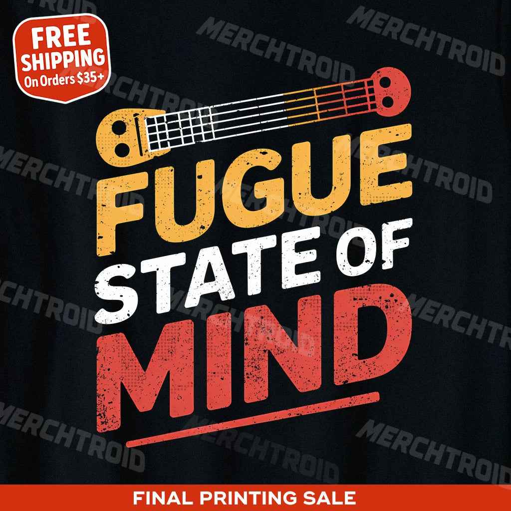 "Fugue State of Mind" classical music t shirt - product photo 9