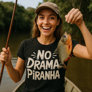"No Drama Piranha" piranha t shirt - product photo 9