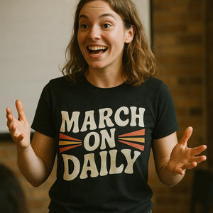 "March on Daily" activism t shirt - product photo 8