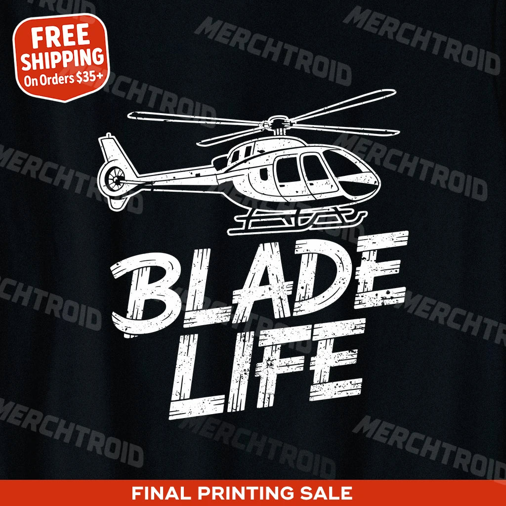 "Blade Life" helicopter t shirt - product photo 9