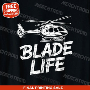 "Blade Life" helicopter t shirt - product photo 9