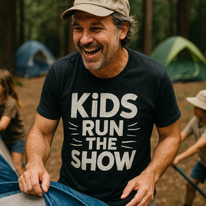 "Kids Run the Show" family life t shirt - product photo 8
