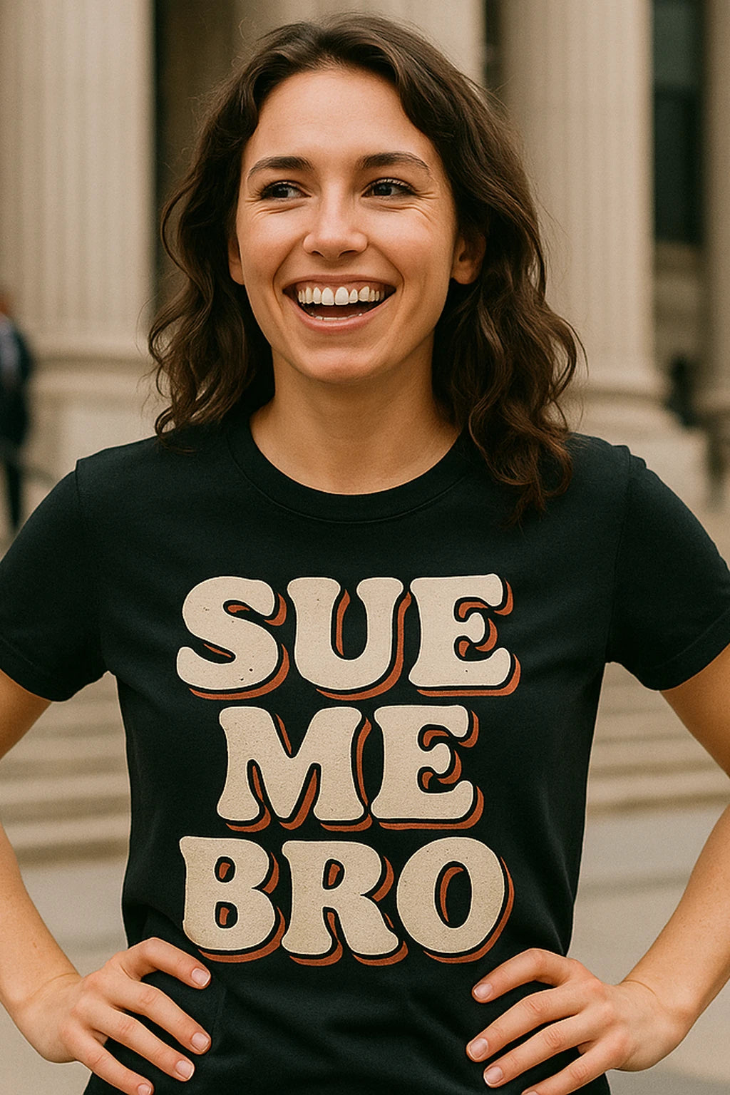 "Sue Me Bro" black funny lawyer t shirts - also a gift for a lawyer female